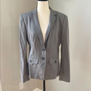 Womens Banana Republic blazer suit coat grey workwear size 12 business casual